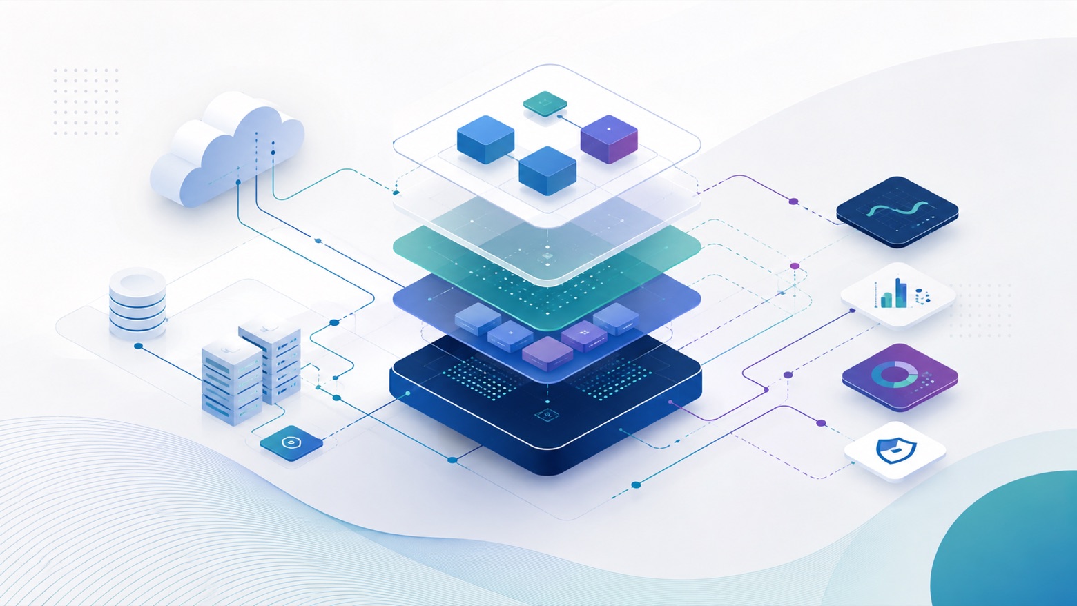 Arquitectura de software, nube, datos y operación conectados